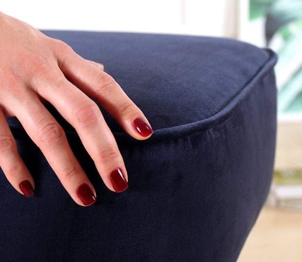 Asir Taburet tapitat cu stofa, Moouv Bleumarin, l45xA45xH43 cm