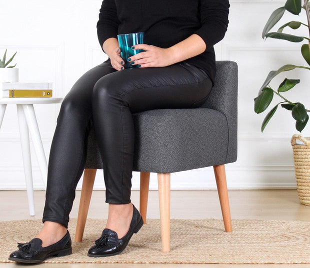 Asir Taburet tapitat cu stofa, Moouv Gri, l43xA43xH45 cm