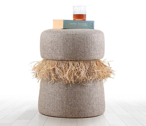 Asir Taburet tapitat cu stofa, Moouv Maro, Ø39xH50 cm