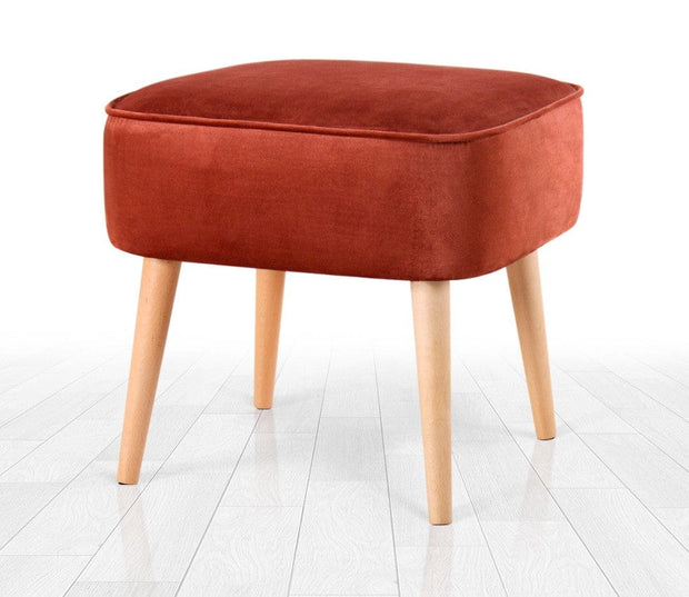 Asir Taburet tapitat cu stofa, Moouv Ruginiu, l45xA45xH43 cm