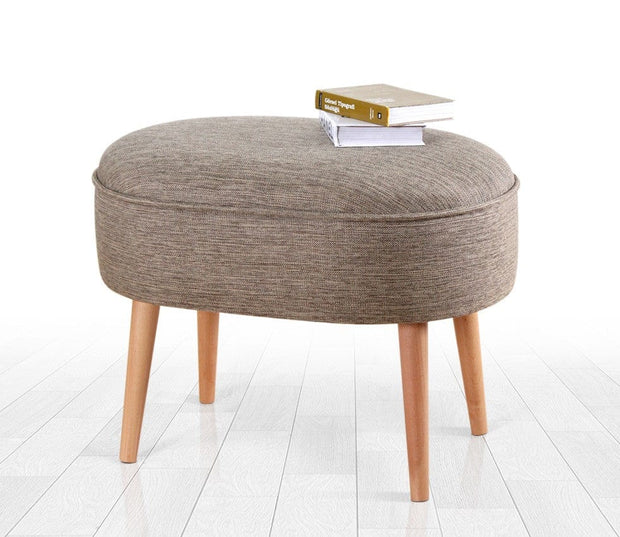 Asir Taburet tapitat cu stofa, Timoon Cappuccino, l63xA44xH47 cm