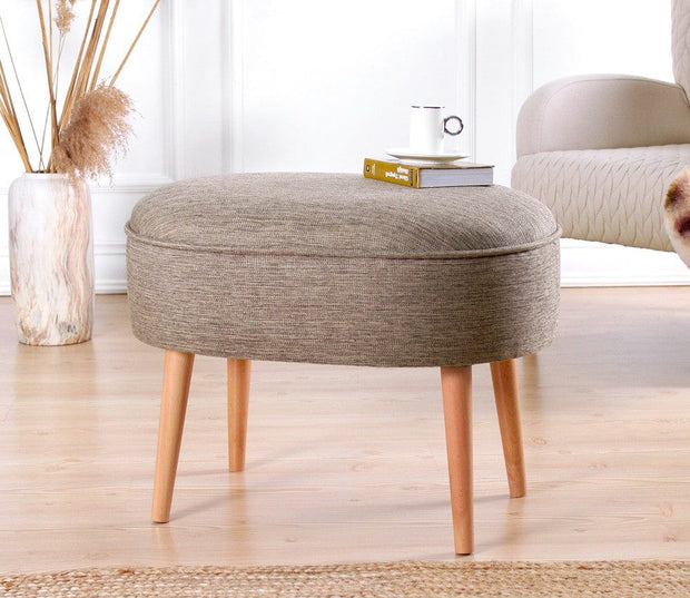 Asir Taburet tapitat cu stofa, Timoon Cappuccino, l63xA44xH47 cm