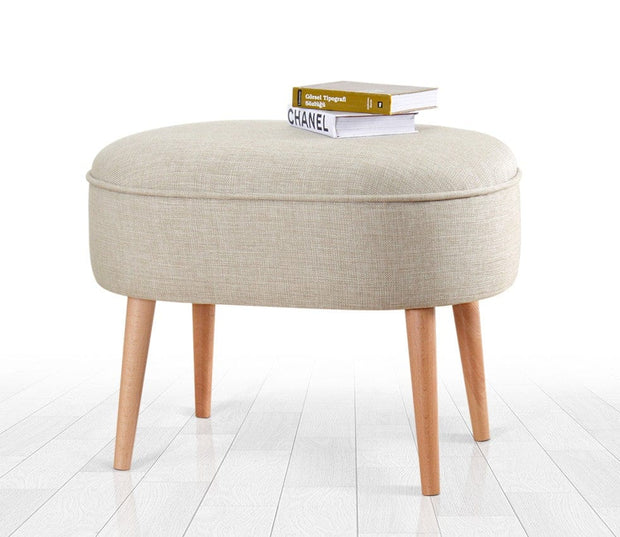 Asir Taburet tapitat cu stofa, Timoon Crem, l63xA44xH47 cm