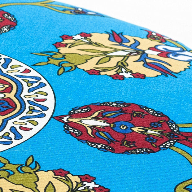 Taburet tapitat cu stofa, Torino Multicolor, Ø65xH40 cm (3)