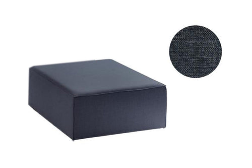 Taburet tapitat cu stofa, Yapboz Albastru / Maro, l90xA90xH42 cm