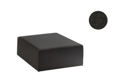 Taburet tapitat cu stofa, Yapboz Fumuriu / Maro, l90xA90xH42 cm