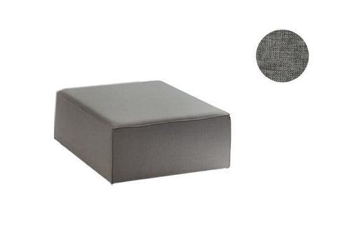 Taburet tapitat cu stofa, Yapboz Gri / Maro, l90xA90xH42 cm