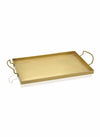 Tava pentru servire din metal, Goldie Large Auriu, L43xl25xH1 cm
