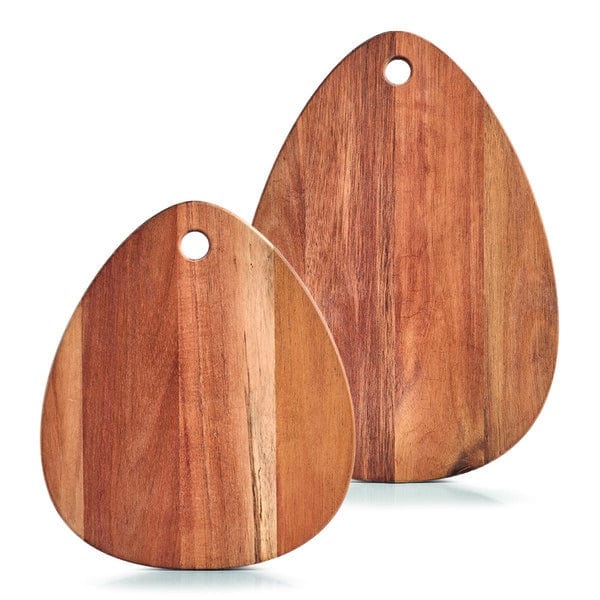Tocator din lemn de salcam, Oriental Oval Large Natural, L40xl29xH2 cm (3)