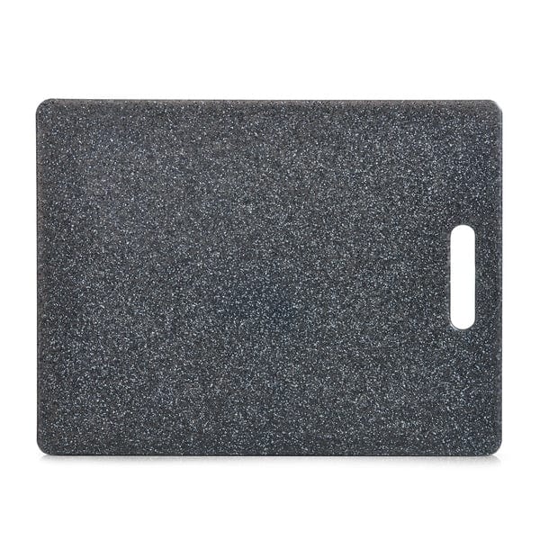 Tocator cu maner, din plastic, Granite Large Antracit, L36,5xl27,5xH0,8 cm