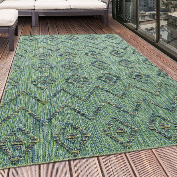 Traversa din poliester Bahama 5152 Boho Design Verde (1)