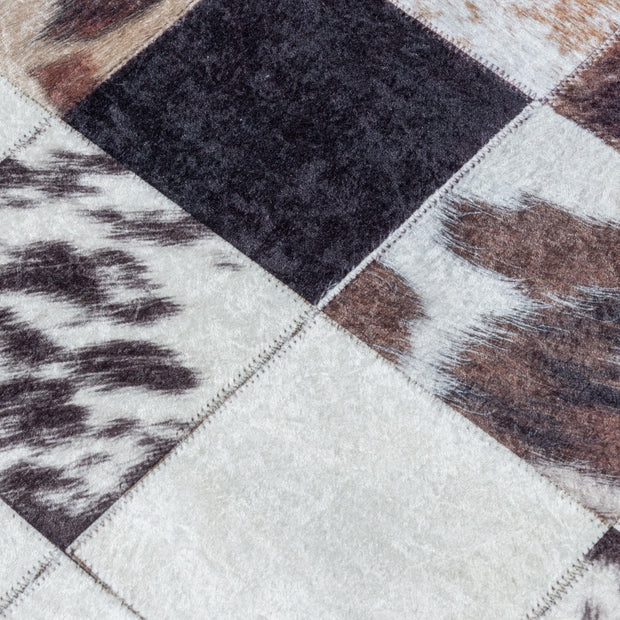 Ayyildiz Teppiche Traversa din poliester Fiesta 4306 Patchwork Alb
