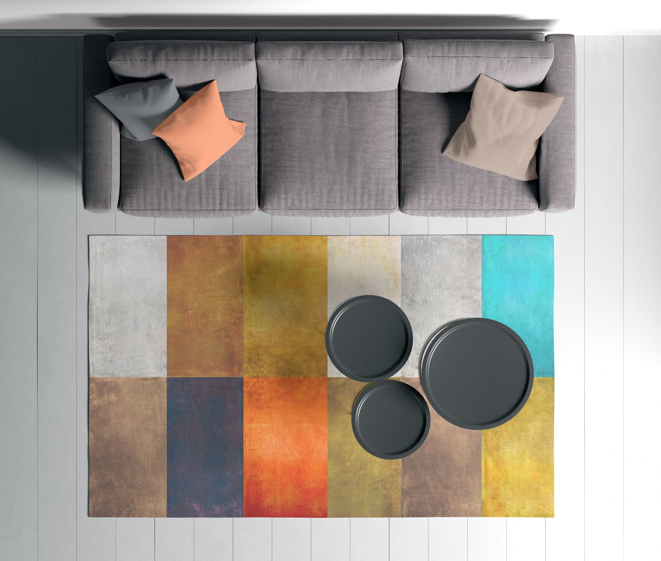 Traversa din poliester, Rugero 0038M Multicolor