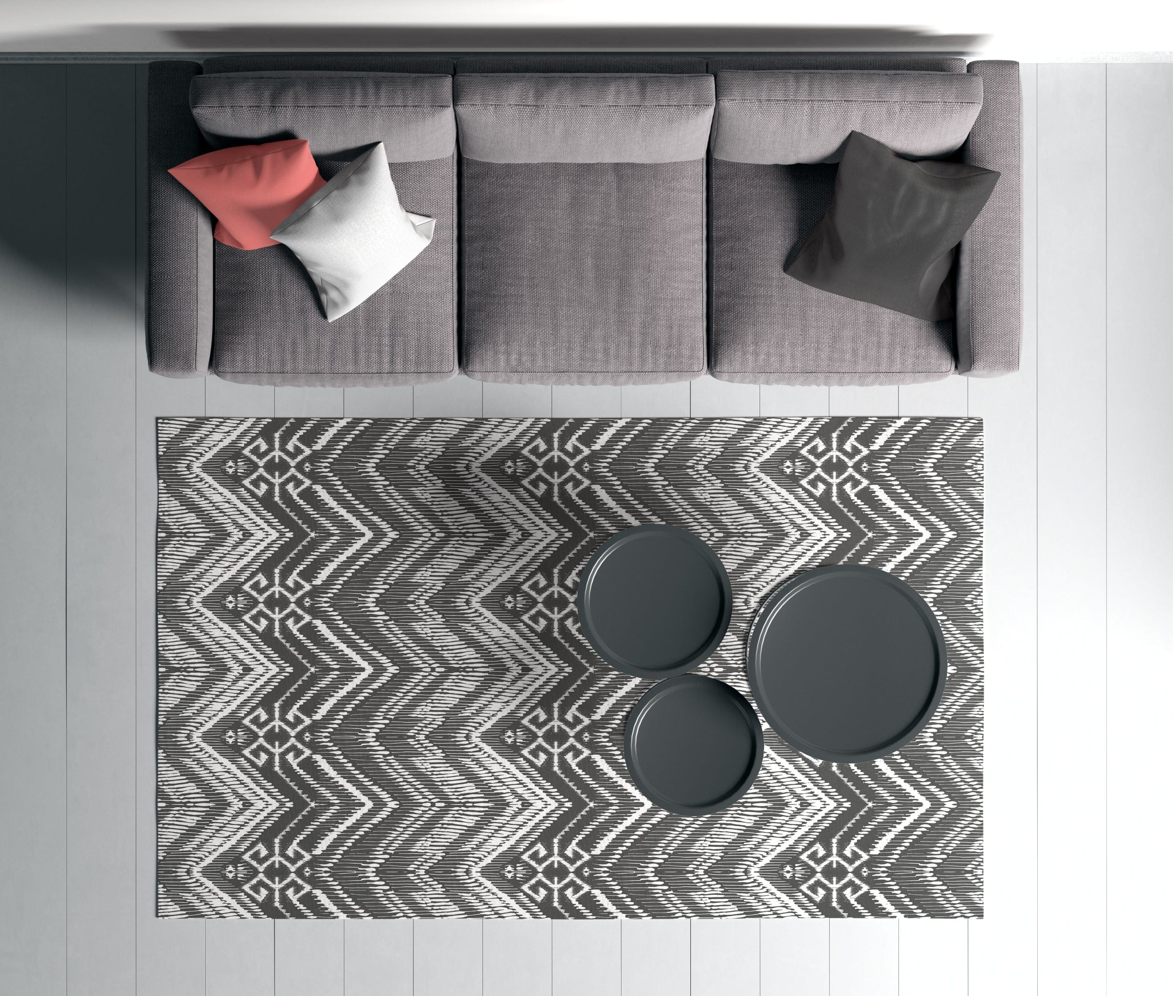 Traversa din poliester, Rugero 0057M Multicolor