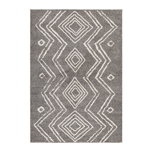 Ayyildiz Teppiche 80 X 150 cm Traversa din poliester Taznaxt 5104 Berber Design Negru