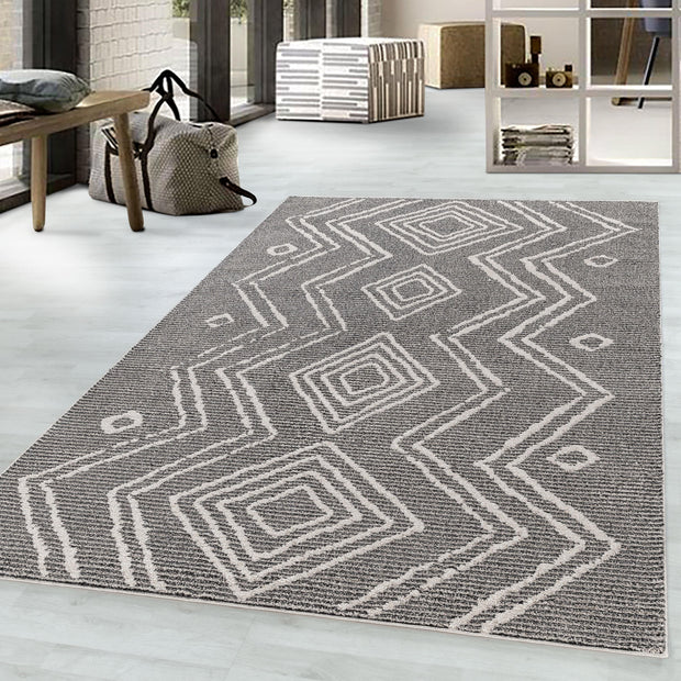 Ayyildiz Teppiche Traversa din poliester Taznaxt 5104 Berber Design Negru