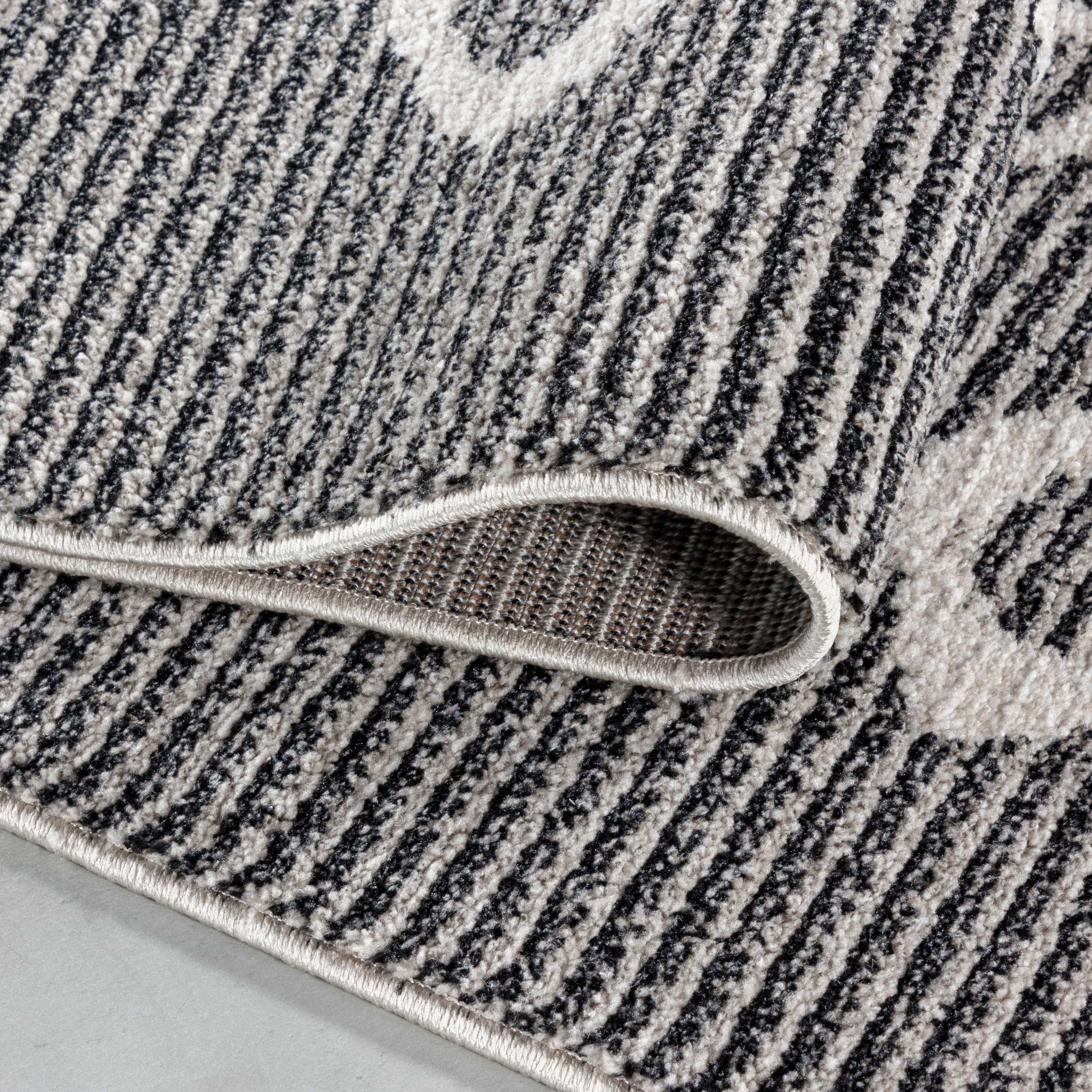 Ayyildiz Teppiche Traversa din poliester Taznaxt 5104 Berber Design Negru