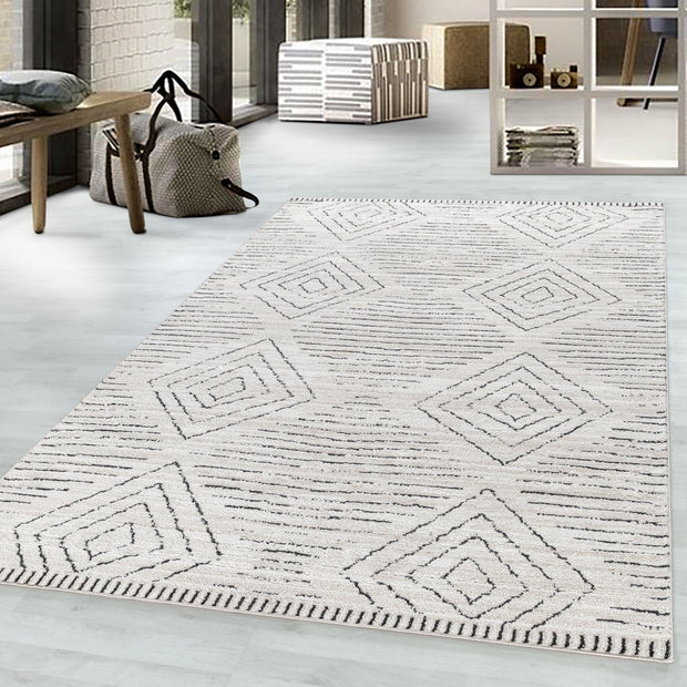 Traversa din poliester Taznaxt 5106 Geometric Crem (1)
