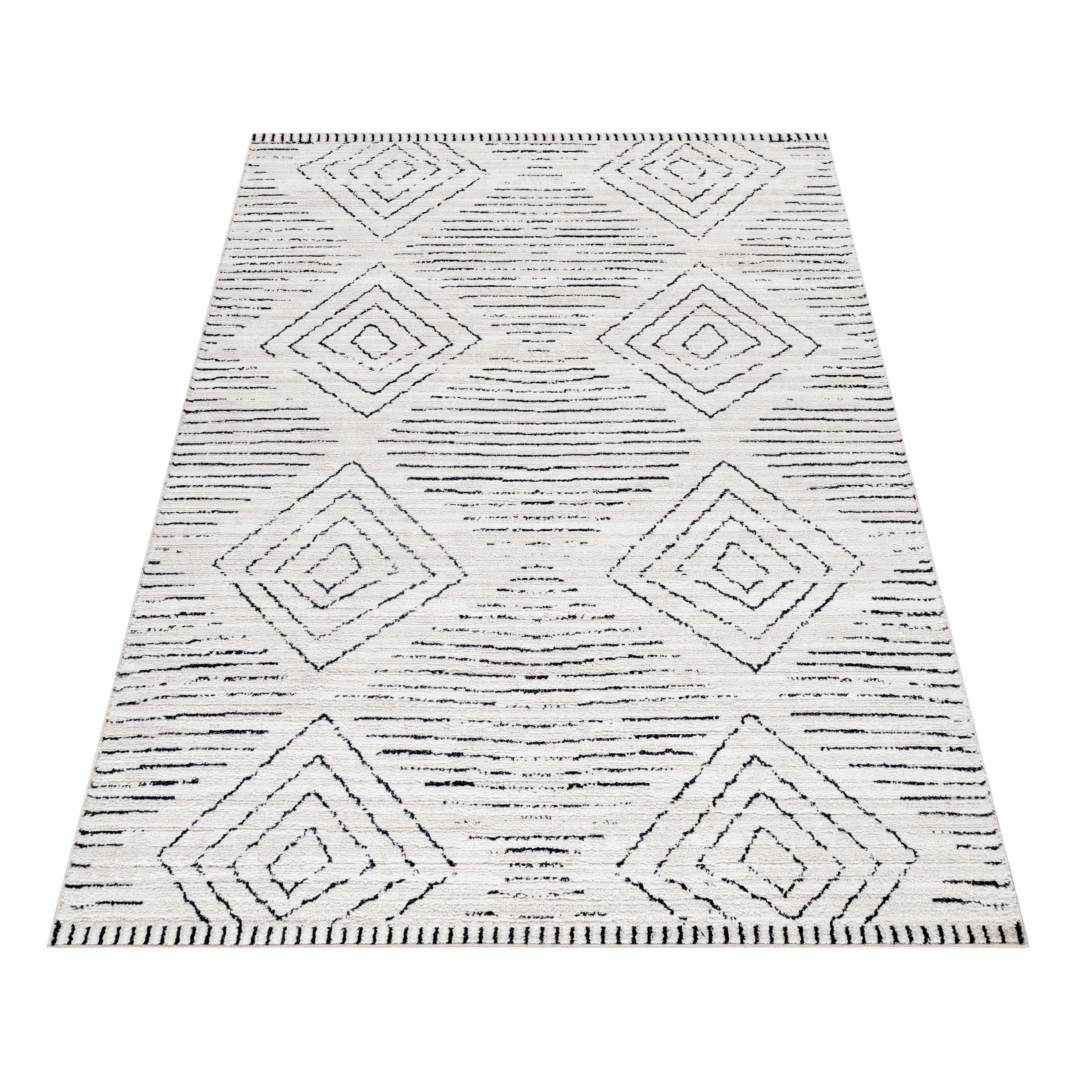 Traversa din poliester Taznaxt 5106 Geometric Crem (2)