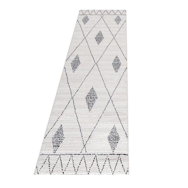 Traversa din poliester Taznaxt 5107 Berber Design Crem & AYYTPCH-TAZNAXT5107CREAM-TRAVERSA