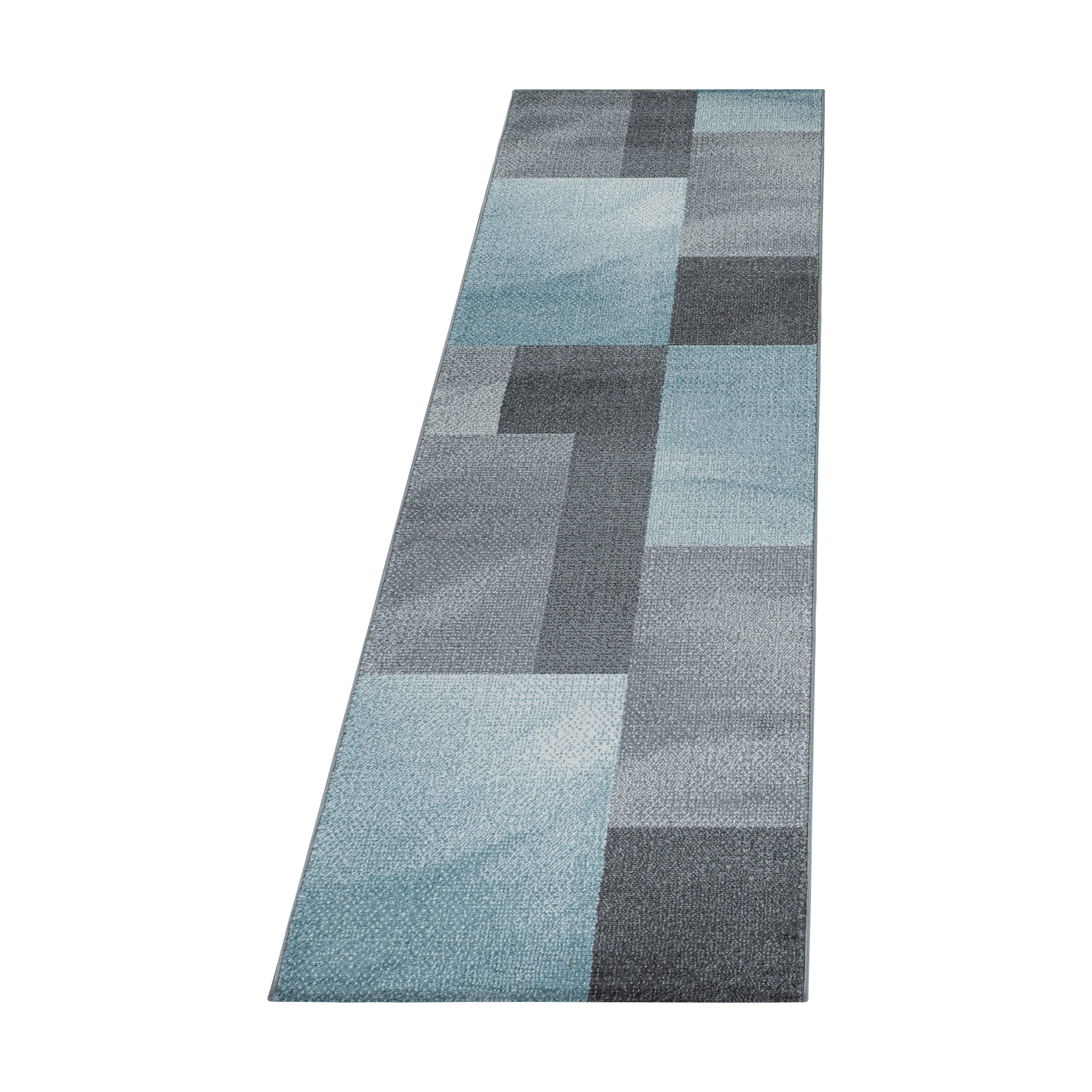 Traversa din PP Efor 3712 Abstract Checkered Albastru & AYYTPCH-EFOR3712BLUE-TRAVERSA