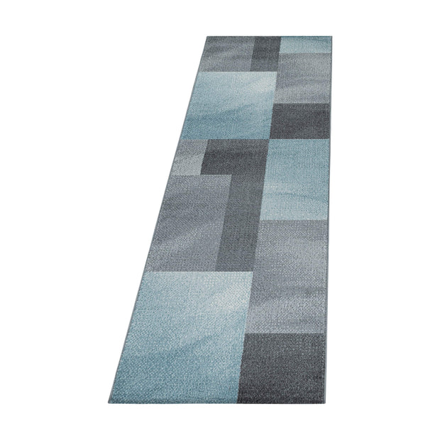 Traversa din PP Efor 3712 Abstract Checkered Albastru & AYYTPCH-EFOR3712BLUE-TRAVERSA
