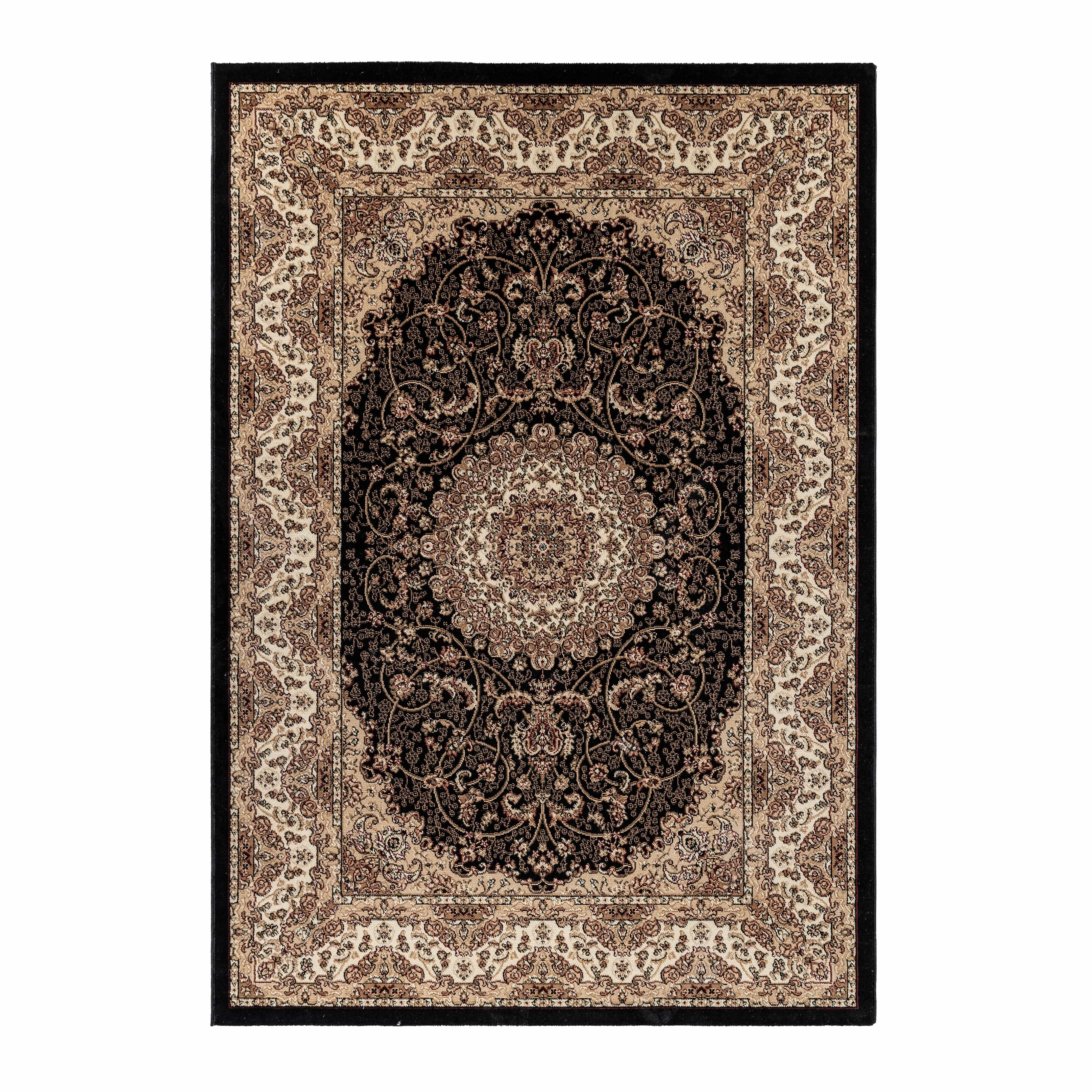 Traversa din PP Kashmir 2606 Oriental Negru & AYYTPCH-KASHMIR2606BLACK-TRAVERSA