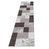 Traversa din PP Parma 9220 Abstract Checkered Maro & AYYTPCH-PARMA9220BROWN-TRAVERSA