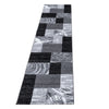 Ayyildiz Teppiche 80 X 300 cm Traversa din PP Parma 9220 Abstract Checkered Negru