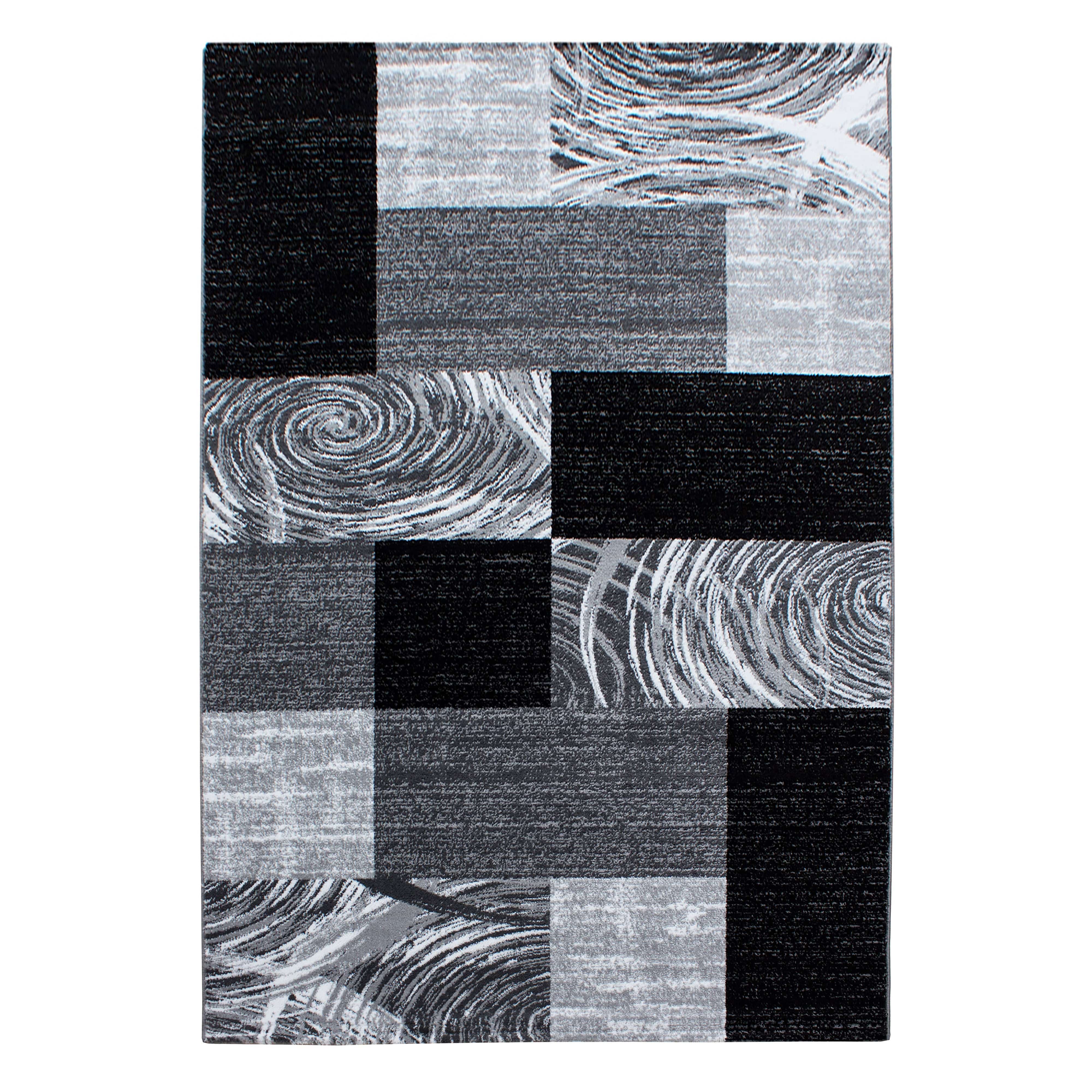 Ayyildiz Teppiche 80 X 150 cm Traversa din PP Parma 9220 Abstract Checkered Negru