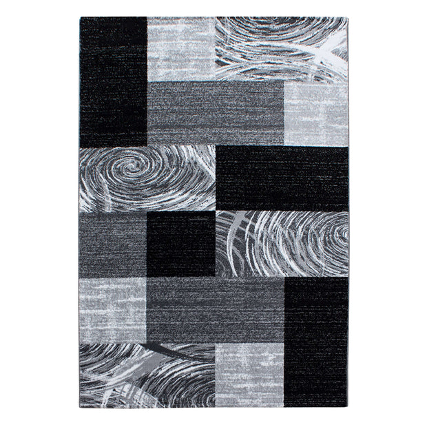 Ayyildiz Teppiche 80 X 150 cm Traversa din PP Parma 9220 Abstract Checkered Negru