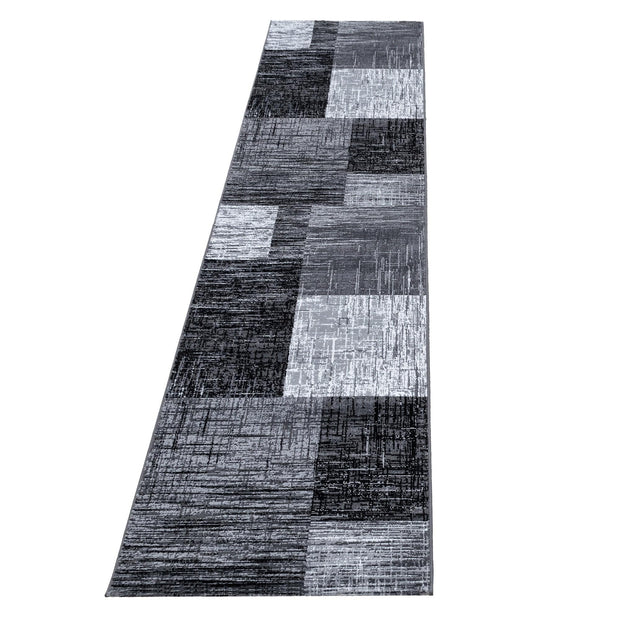 Traversa din PP Plus 8001 Abstract Checkered Negru & AYYTPCH-PLUS8001BLACK-TRAVERSA