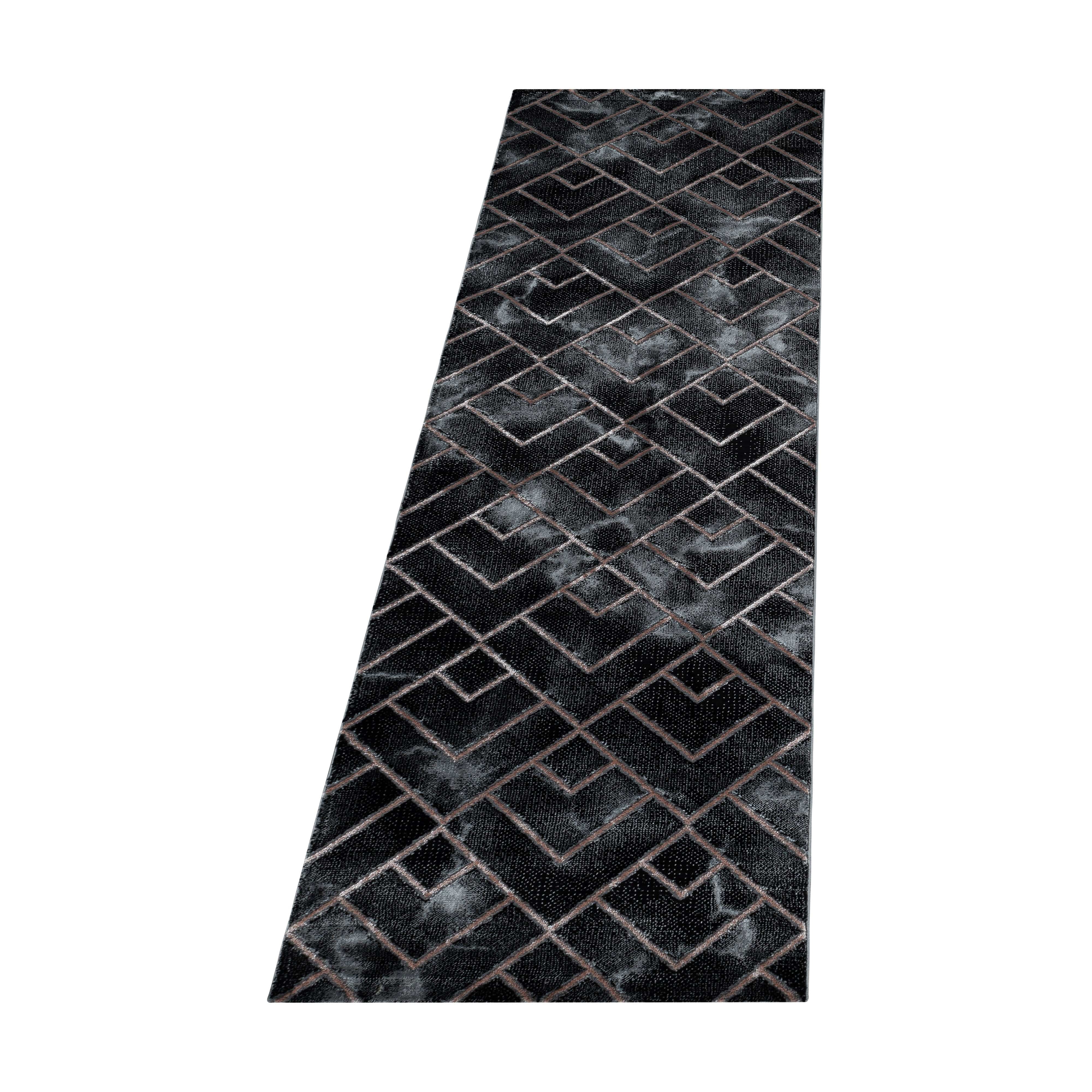 Ayyildiz Teppiche 80 x 250 cm Traversa din PP si poliester Naxos 3814 Marmor Design Bronz