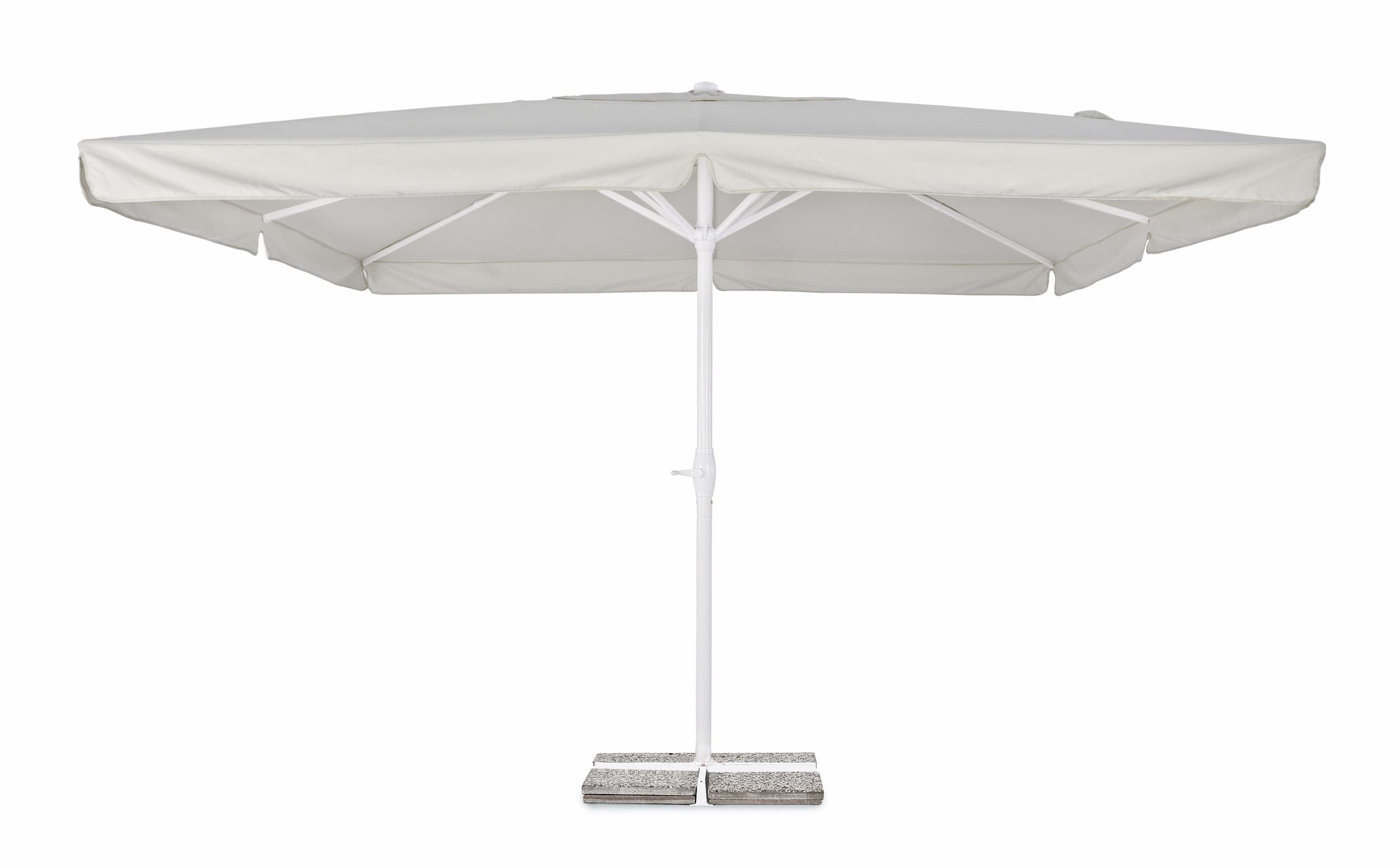 Umbrela de soare, Alghero Gri Deschis / Alb, L400xl400xH358 cm (2)