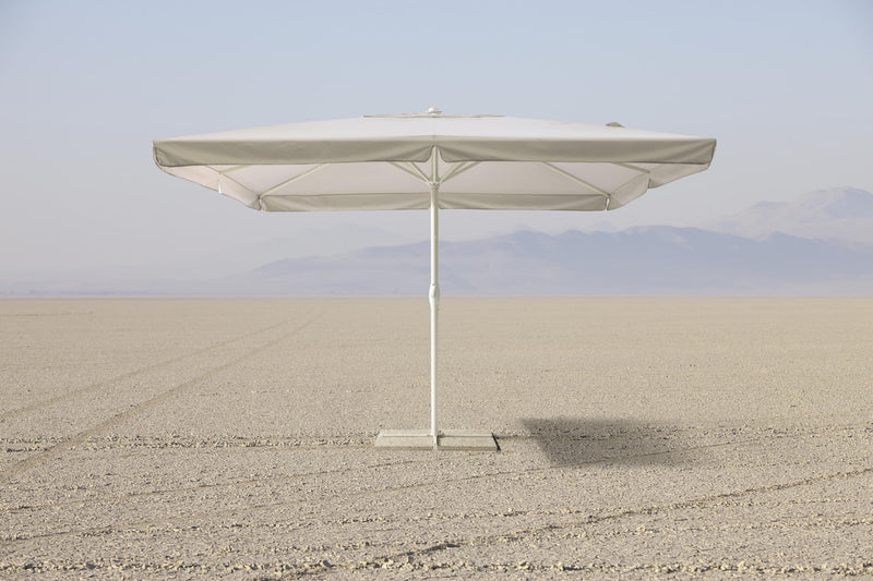 Umbrela de soare, Alghero Gri Deschis / Alb, L400xl400xH358 cm (1)