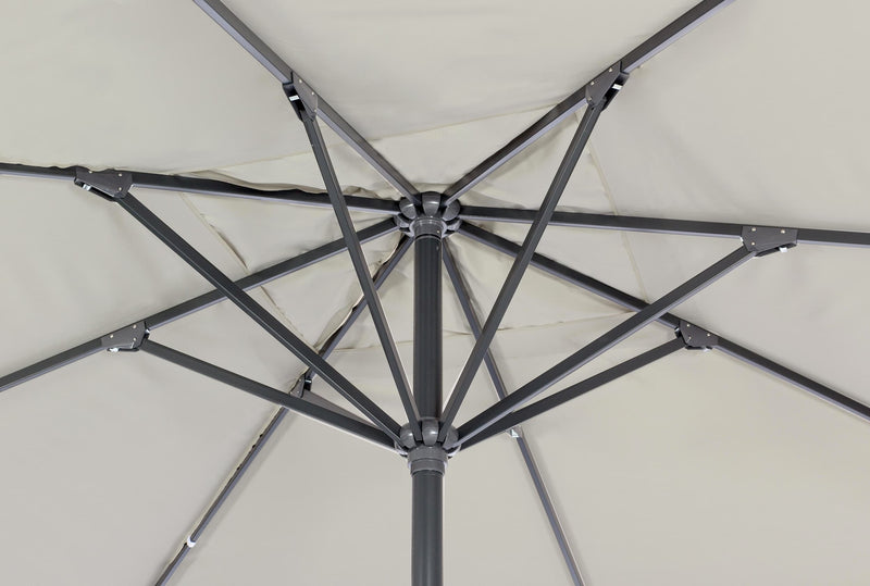 Umbrela de soare, Alghero Gri Deschis / Negru, L400xl400xH295 cm (2)