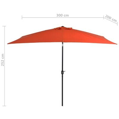 Umbrela de soare, Beauty Caramiziu, L300xl200xH252 cm (6)