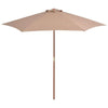 Umbrela de soare, Beka Grej, Ø270xH244 cm