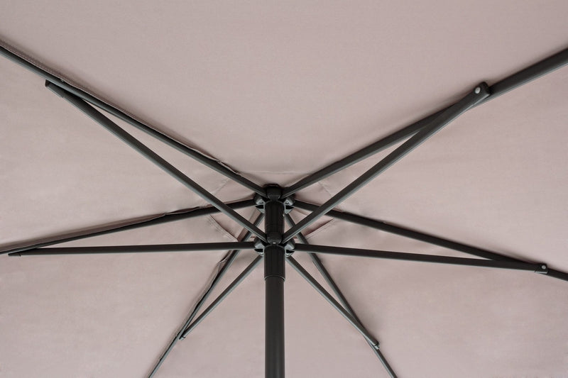 Umbrela de soare, Delfi Grej / Gri Inchis, Ø270xH240 cm (1)