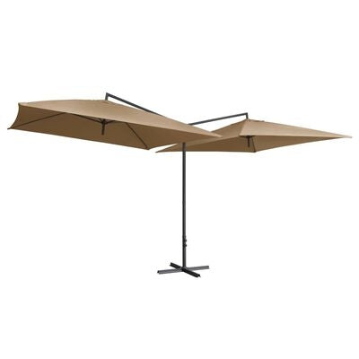 Umbrela de soare dubla, Rain Grej, L485xl250xH260 cm (2)