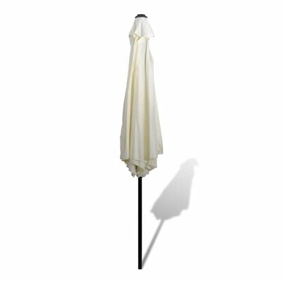 Umbrela de soare, Edy Alb, Ø300xH238 cm (1)
