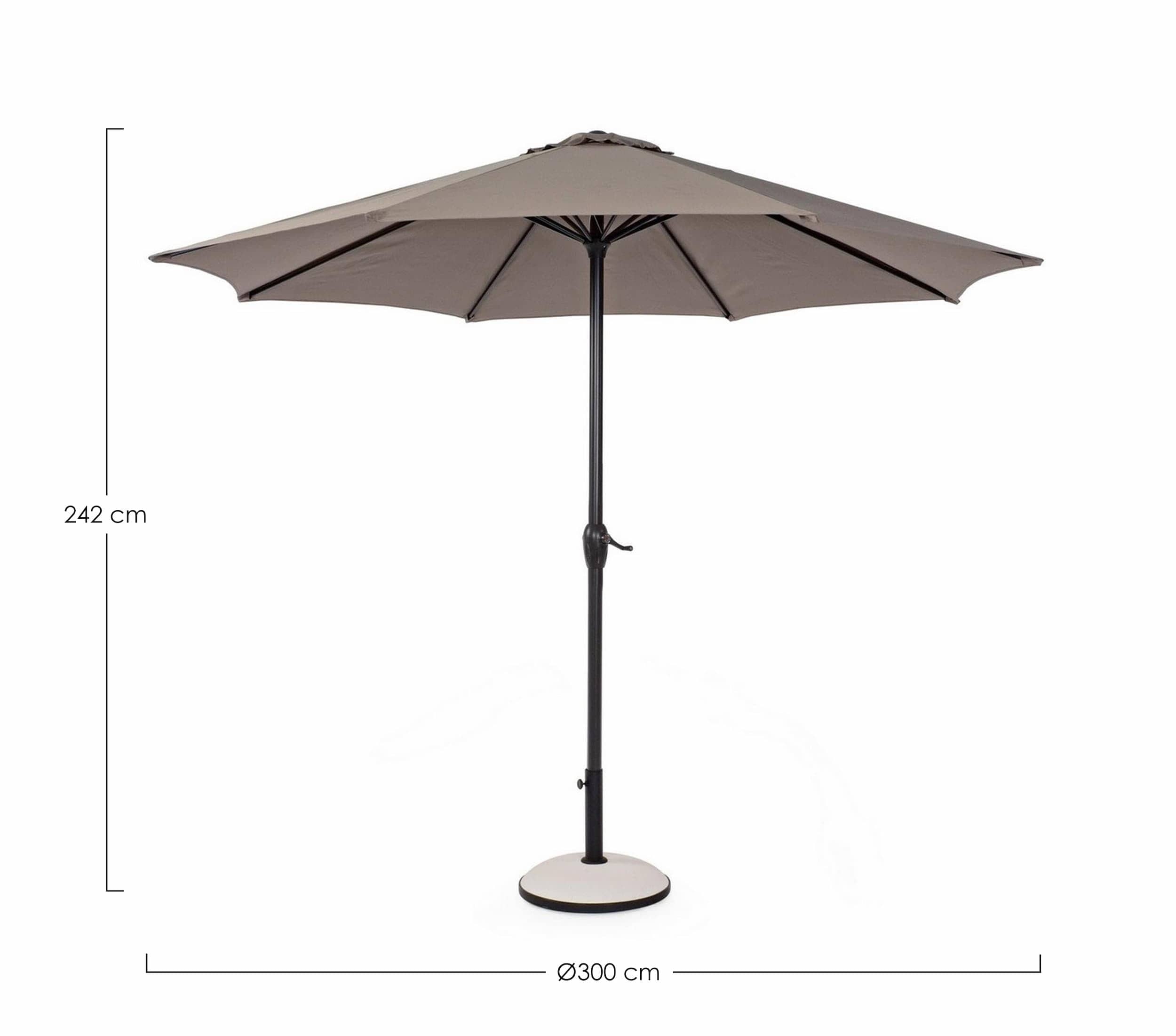 Umbrela de soare, Kalife Grej, Ø300xH242 cm (4)