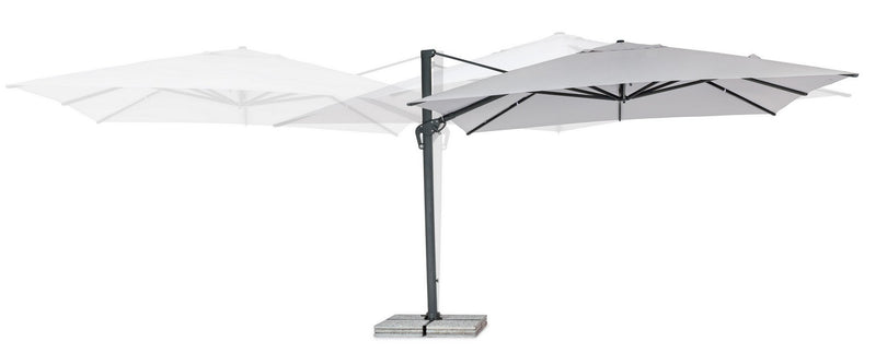Umbrela de soare suspendata, Calis Gri Deschis, L400xl400xH308 cm (6)