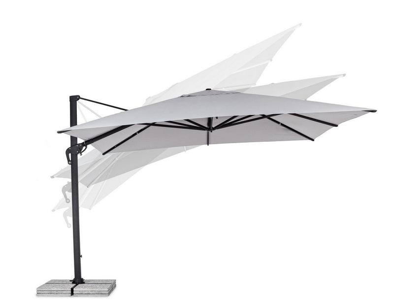Umbrela de soare suspendata, Calis Gri Deschis, L400xl400xH308 cm (5)