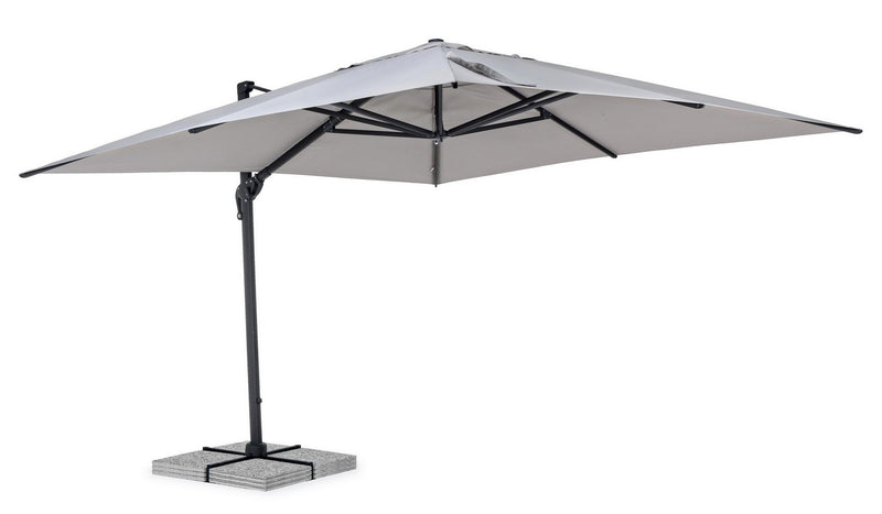 Umbrela de soare suspendata, Calis Gri Deschis, L400xl400xH308 cm