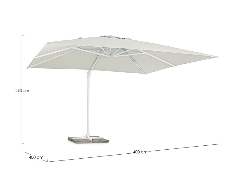 Umbrela de soare suspendata, Eden A Gri Deschis, L400xl400xH293 cm (10)