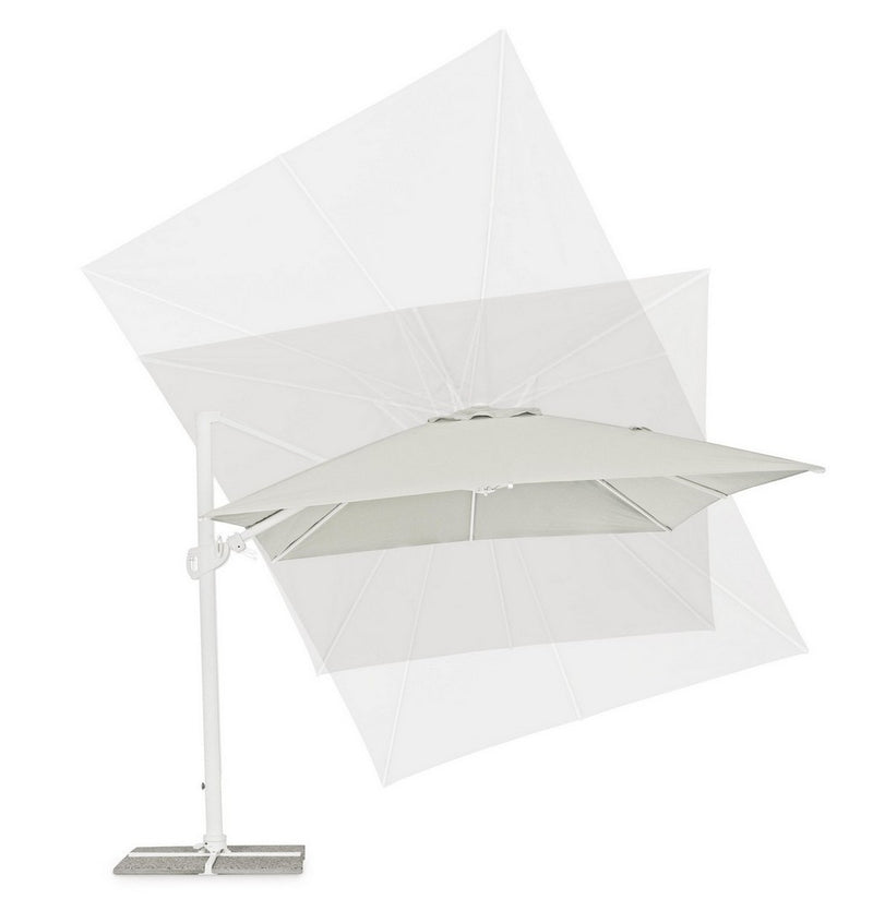 Umbrela de soare suspendata, Eden B Gri Deschis, L400xl300xH270 cm (8)