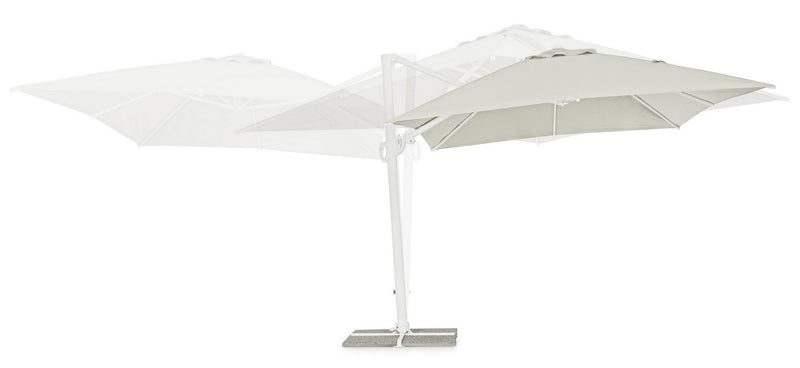 Umbrela de soare suspendata, Eden B Gri Deschis, L400xl300xH270 cm (6)