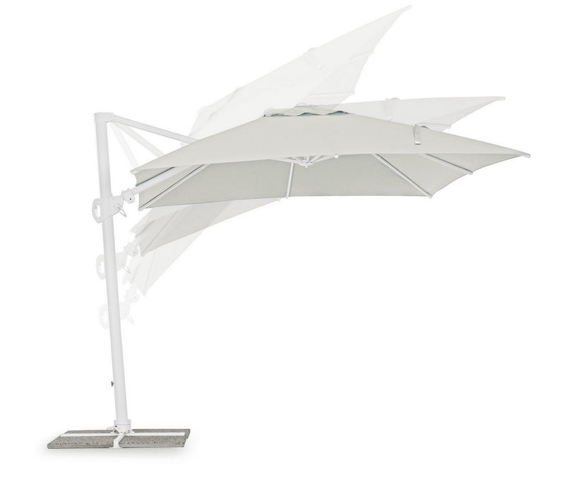 Umbrela de soare suspendata, Eden C Gri Deschis, L300xl300xH265 cm (4)