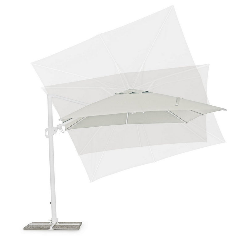 Umbrela de soare suspendata, Eden C Gri Deschis, L300xl300xH265 cm (6)